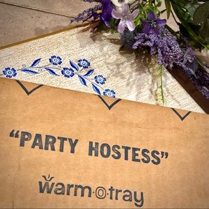 Vintage retro Cornflower ‘warm-o-tray’ ~Virtually UNUSED in original pac…